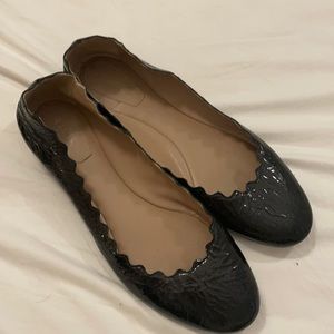 Chloe ballet flats black patent leather